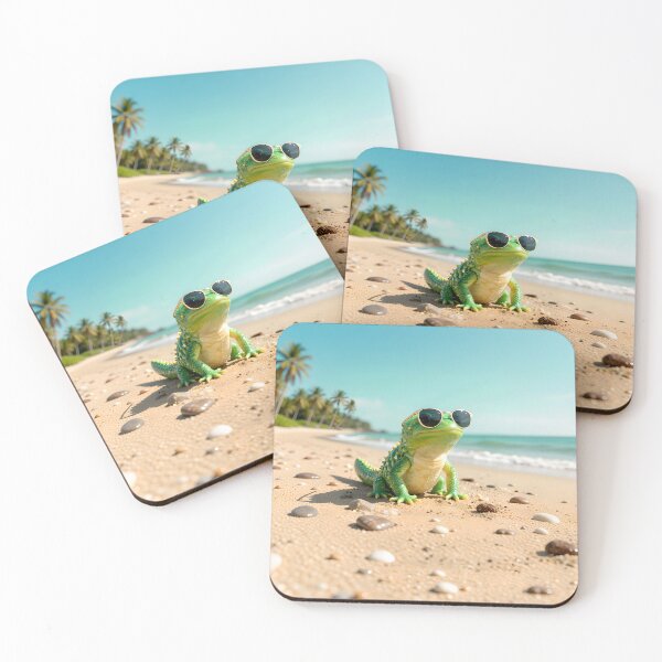 Item preview,   Cool Beach Lizard in Sunglasses – Tropical Vacation Vibes designed and sold by AnimalAirtistry.