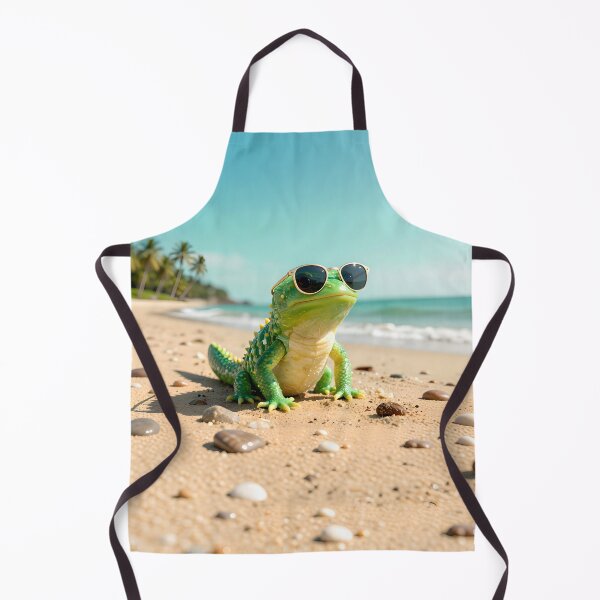 Item preview, Cool Beach Lizard in Sunglasses – Tropical Vacation Vibes designed and sold by AnimalAirtistry.