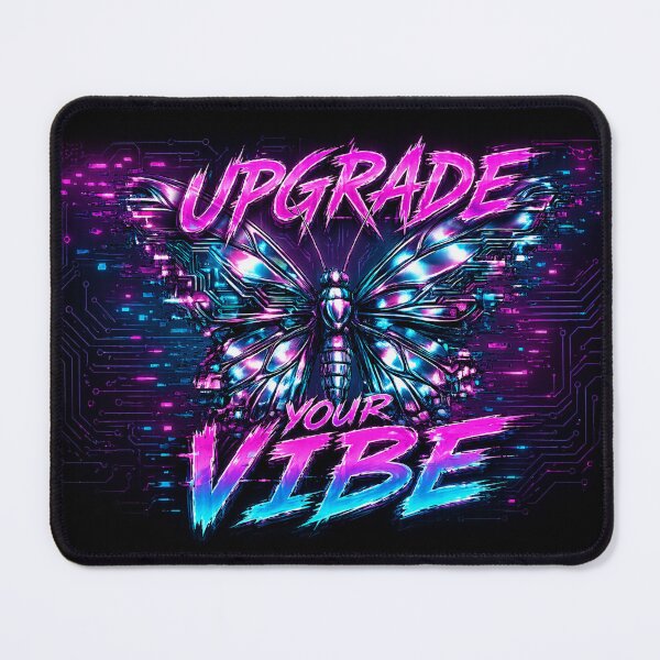 Item preview, Chrome Butterfly Glitch Art – Upgrade Your Vibe Y2K Cyberpunk Neon Aesthetic Graphic designed and sold by Cosmic Zodiac Studio.