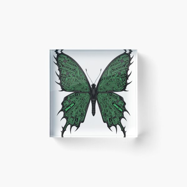 Item preview, Circuit Board Butterfly – Cyber Gothic Techwear Y2K Graphic designed and sold by JINXJIN.
