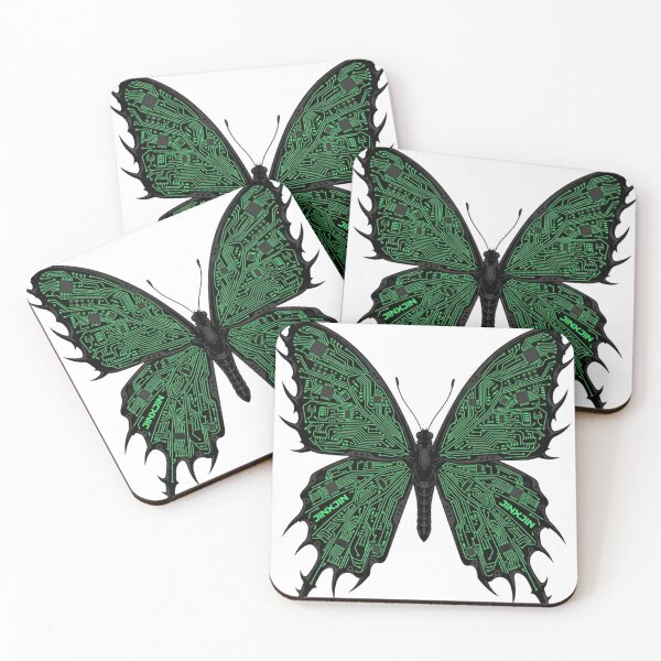 Item preview, Circuit Board Butterfly – Cyber Gothic Techwear Y2K Graphic designed and sold by JINXJIN.
