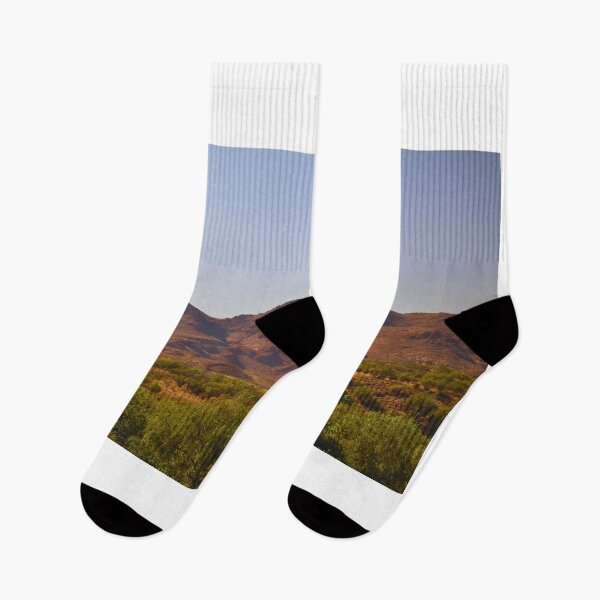 Item preview, Desert Mountain Range And Green Trees designed and sold by Phakade's Photos.