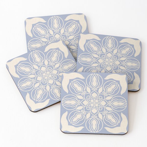 Item preview, Blue Bloom Mandala designed and sold by fernorastudio.