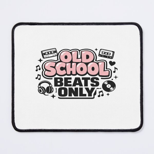 Item preview, Old School Beats Only • Retro Music Art with Cassettes & Vinyl • Vintage Audio Vibes designed and sold by Bright Nest Studio.