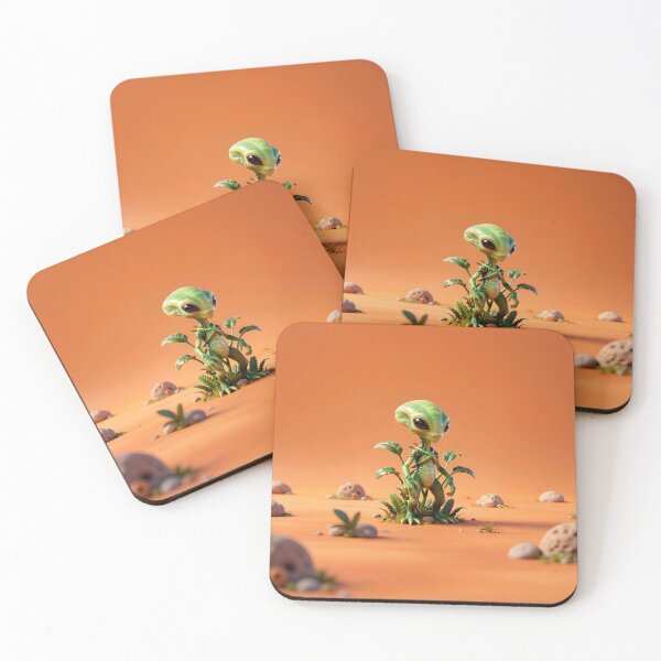 Item preview, Cute Alien Creature in Desert – Minimal Fantasy Character designed and sold by AnimalAirtistry.