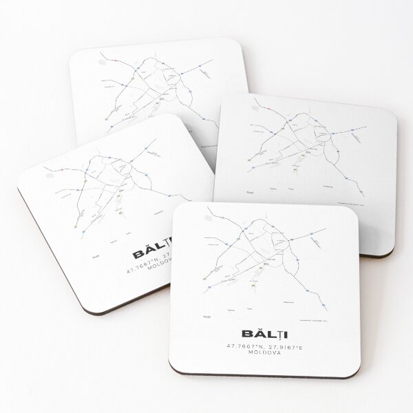 Item preview, Bălți Moldova Minimalist Map Poster | Major City Street Map Art designed and sold by RM-Journey.