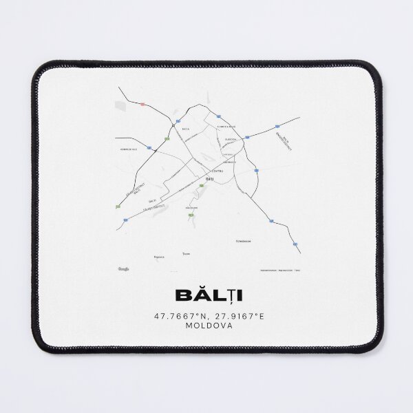 Item preview, Bălți Moldova Minimalist Map Poster | Major City Street Map Art designed and sold by RM-Journey.