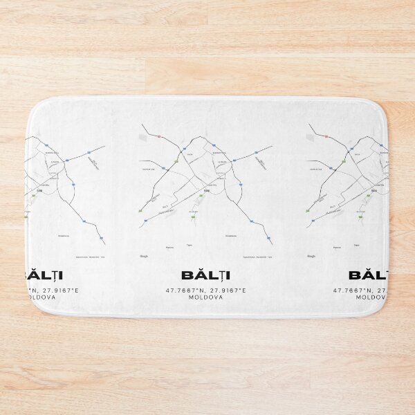 Item preview, Bălți Moldova Minimalist Map Poster | Major City Street Map Art designed and sold by RM-Journey.