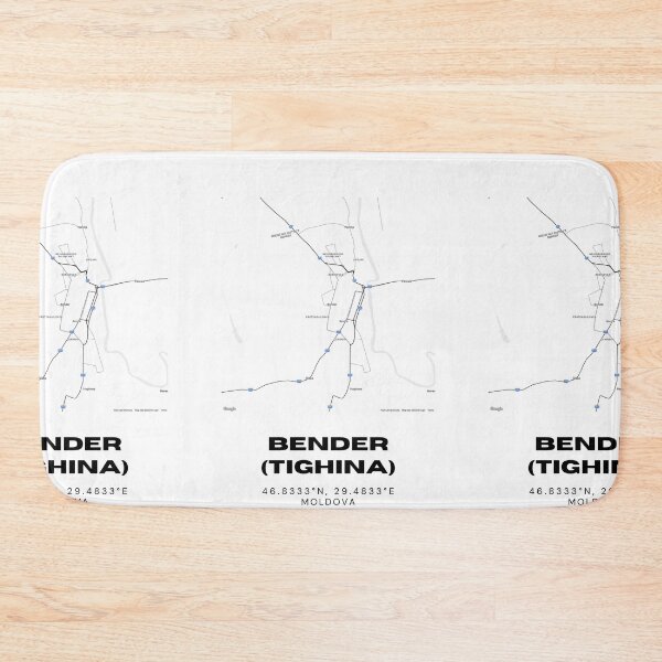 Item preview, Bender (Tighina) Moldova Minimalist Map Poster | Historic City Map Art designed and sold by RM-Journey.