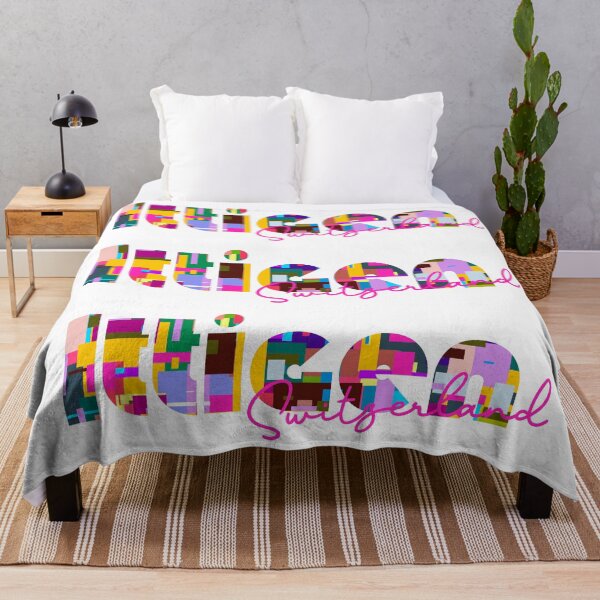 Item preview, Ittigen, Switzerland, Vibrant Abstract City Typography Art designed and sold by Wanderful-roads.