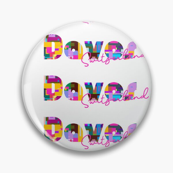 Item preview, Davos, Switzerland, Vibrant Abstract City Typography Art designed and sold by Wanderful-roads.