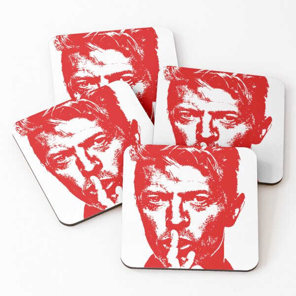 Item preview, Red Shush: Iconic Rock Legend Minimalist Portrait designed and sold by SajolCanva.