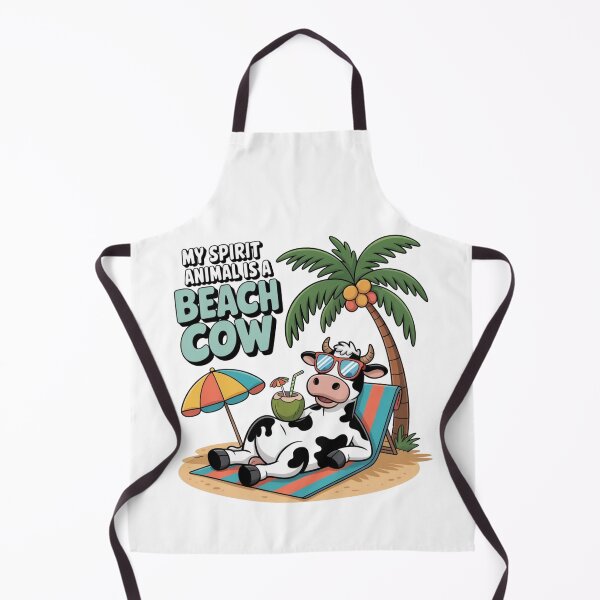 Item preview, Funny Goa Beach Cow – “My Spirit Animal is a Beach Cow” Cute Tropical Vacation Design designed and sold by Globalcitytees.