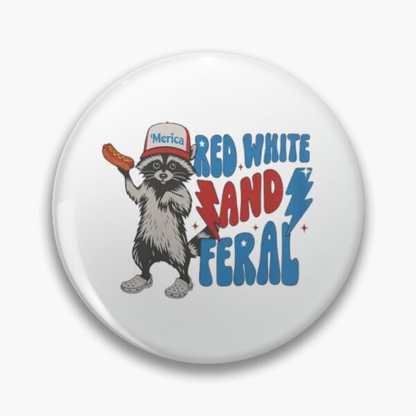 Item preview, Feral Raccoon 4th of July designed and sold by pedrosora.