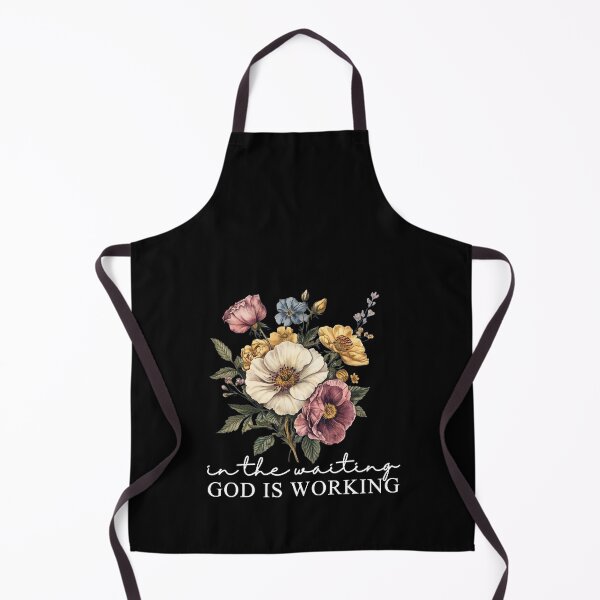 Item preview, In The Waiting God Is Working, Vintage Floral Christian, Wildflower Bible Verse Top designed and sold by Jeffasmooren.