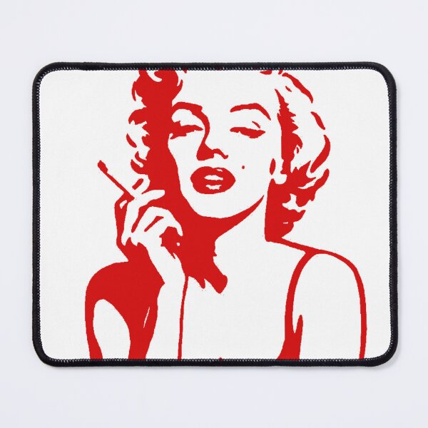 Item preview, Iconic Red & Black Marilyn Monroe Stencil Pop Art designed and sold by SajolCanva.