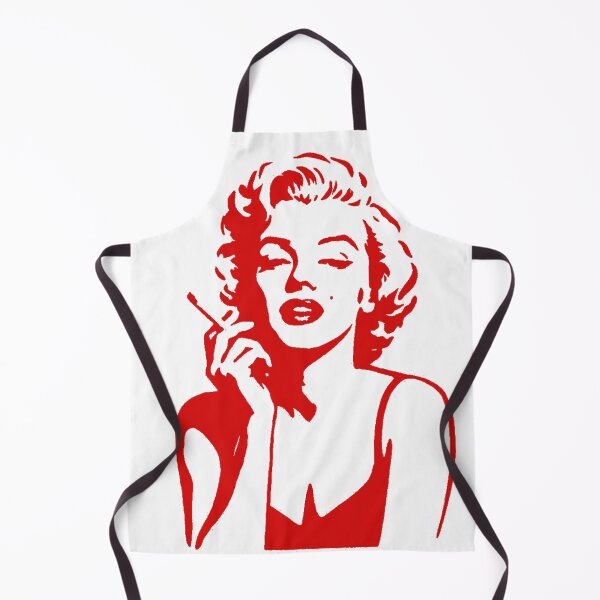 Item preview, Iconic Red & Black Marilyn Monroe Stencil Pop Art designed and sold by SajolCanva.
