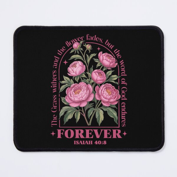 Item preview, Isaiah 40-8 Peony Flower Christian, Bible Verse Aestheti, Floral Scripture Faith Top, The Word of God Endures Forever Gift designed and sold by Jeffasmooren.