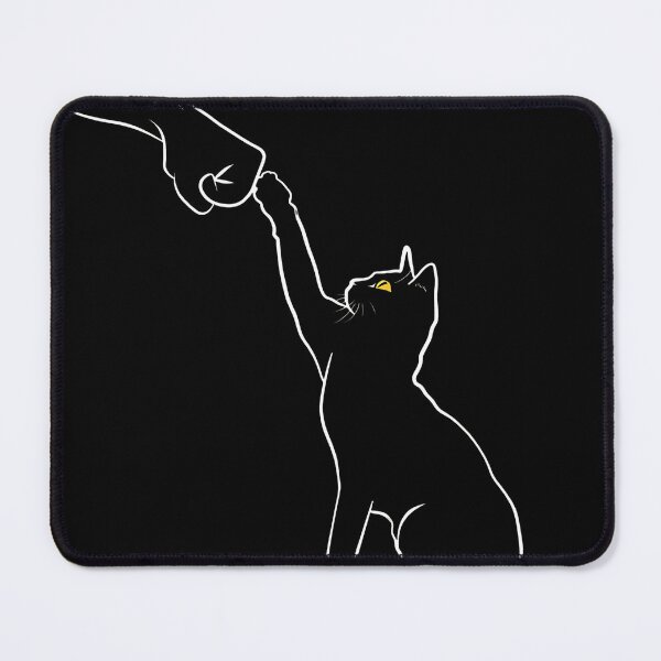 Item preview, Cat Fist Bump Outline Art designed and sold by OlyvieArt.