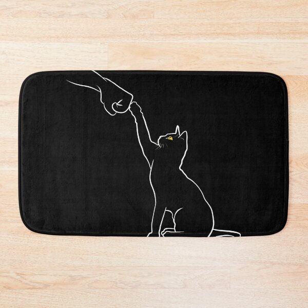 Item preview, Cat Fist Bump Outline Art designed and sold by OlyvieArt.