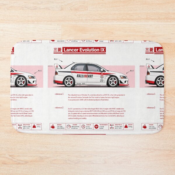 Item preview, EVO 9 RALLY POSTER DATA designed and sold by TheMitsuGuy.