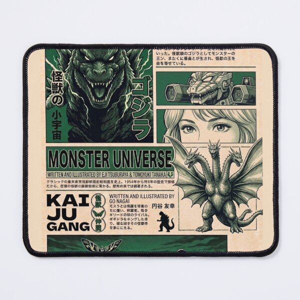 Item preview, King of Monsters Retro Manga Poster - Godzilla & Kaiju Gang designed and sold by zumerdiego.