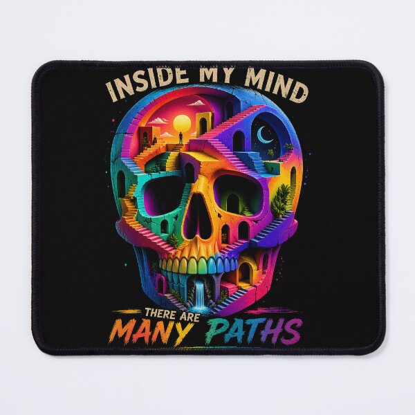 Item preview, Inside My Mind – Many Paths Surreal Skull Art Design designed and sold by IdentityThread.
