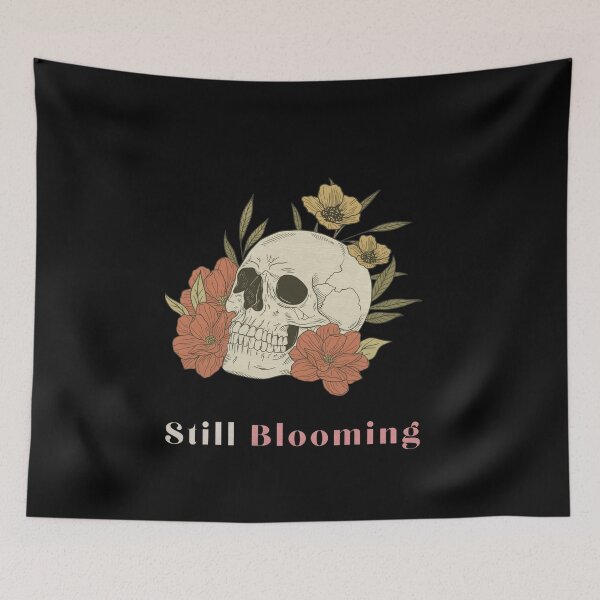 Item preview, Still Blooming Skull Floral Aesthetic T-Shirt designed and sold by ChaoticMuffin.