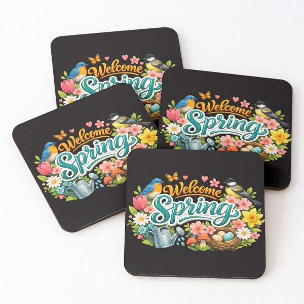 Item preview, Hello Spring – Bloom, Grow & Be Happy | Cute Floral Birds Design designed and sold by Tadeusz1.