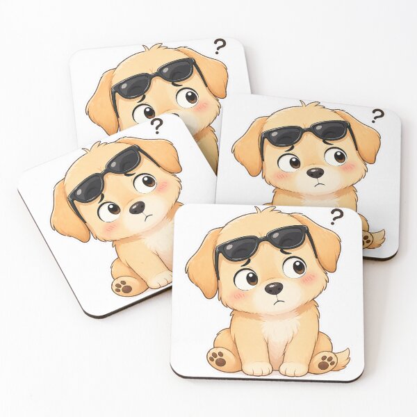 Item preview, Funny Dog Wearing Sunglasses Upside Down Cute Cartoon Design designed and sold by Sadia  Jannat.
