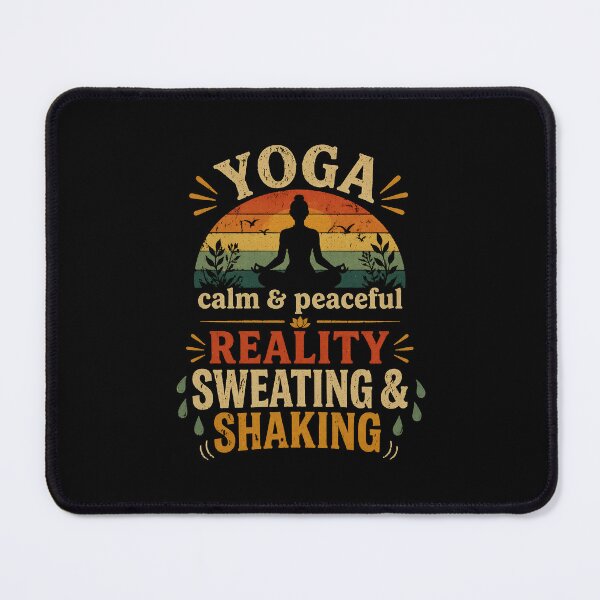 Item preview, Yoga Expectation vs Reality Funny Vintage Yoga Design designed and sold by LyricsWear.