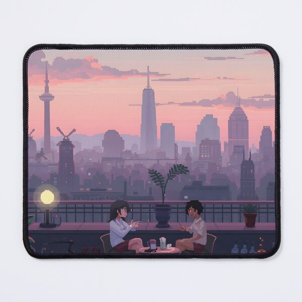 Item preview, Lo-Fi Rooftop Hangout – Cosy Pixel Art City Scene designed and sold by ThePixelArchive.