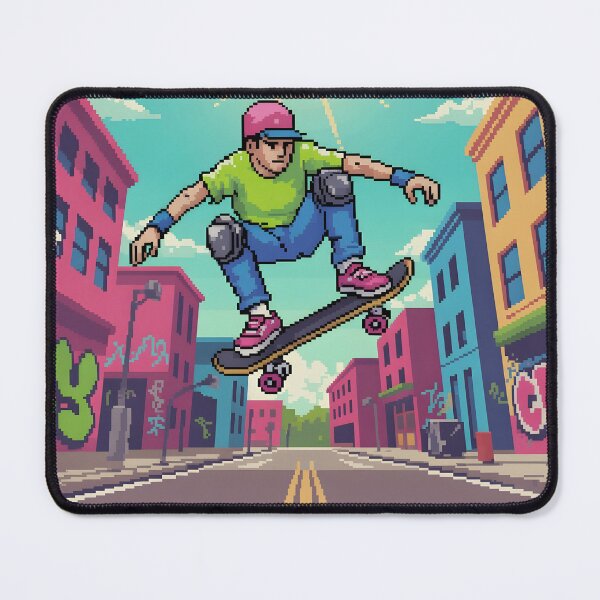 Item preview, Retro Skate Jump – 90s Pixel Art Street Vibe designed and sold by ThePixelArchive.