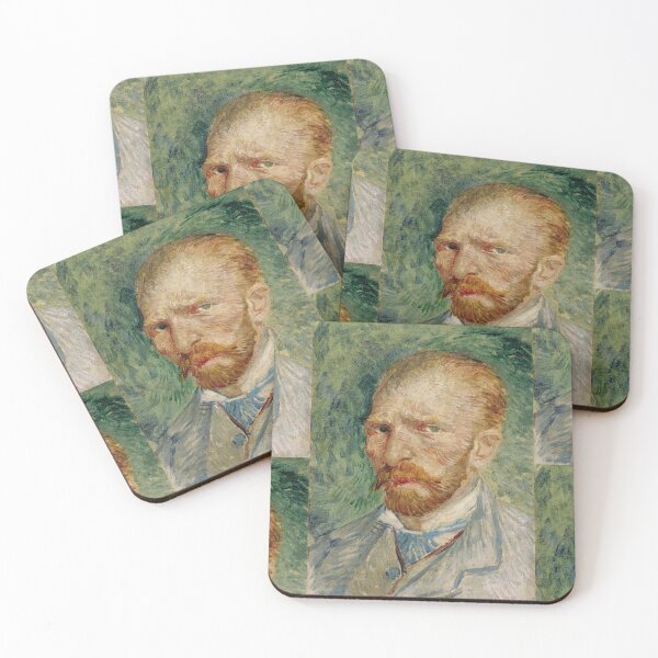 Item preview, Self Portrait 1 by Vincent van Gogh: Post Impressionist Fine Art Print designed and sold by artofuniverse.