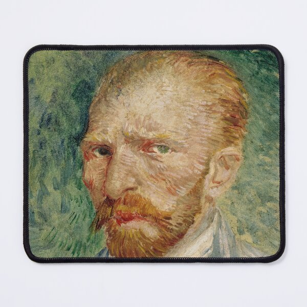 Item preview, Self Portrait 1 by Vincent van Gogh: Post Impressionist Fine Art Print designed and sold by artofuniverse.