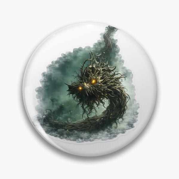 Item preview, Eerie Mist Monster with Glowing Eyes designed and sold by Farheen786.