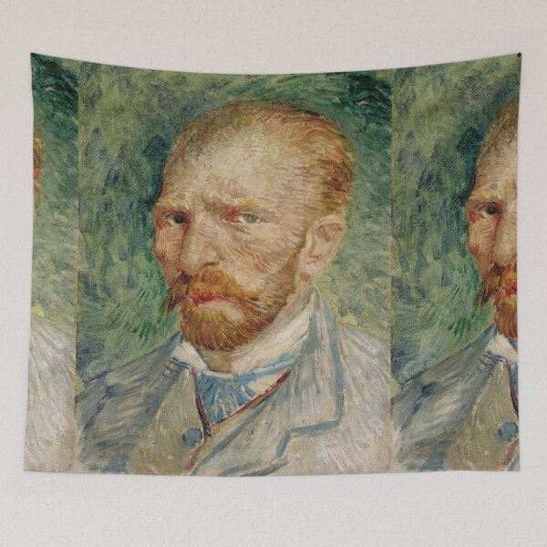 Item preview, Self Portrait 1 by Vincent van Gogh: Post Impressionist Fine Art Print designed and sold by artofuniverse.