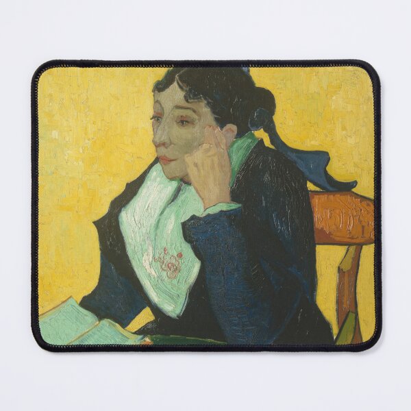 Item preview, Larlesienne by Vincent van Gogh: Contemplative Portrait Fine Art Poster designed and sold by artofuniverse.