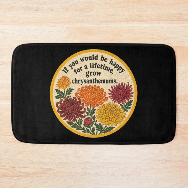 Item preview, Vintage Chrysanthemum Garden: Lifetime of Happiness Botanical Art designed and sold by Jennifer Chiera.