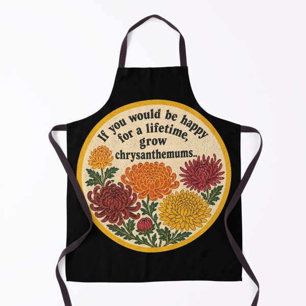 Item preview, Vintage Chrysanthemum Garden: Lifetime of Happiness Botanical Art designed and sold by Jennifer Chiera.