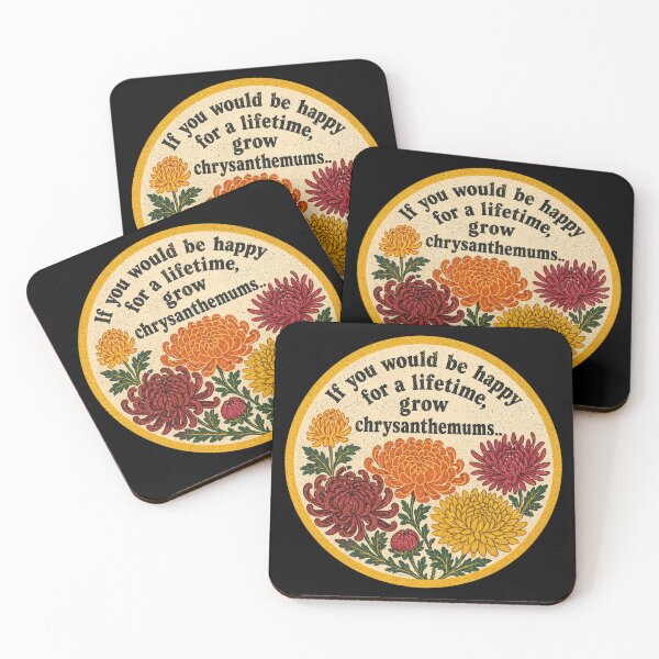 Item preview, Vintage Chrysanthemum Garden: Lifetime of Happiness Botanical Art designed and sold by Jennifer Chiera.