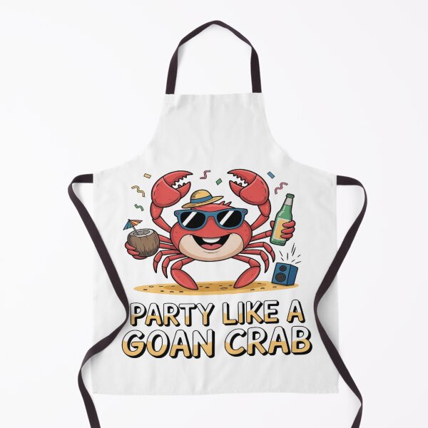 Item preview, Party Like a Goan Crab Funny Goa Beach | Tropical Vacation Party Crab Design designed and sold by Globalcitytees.
