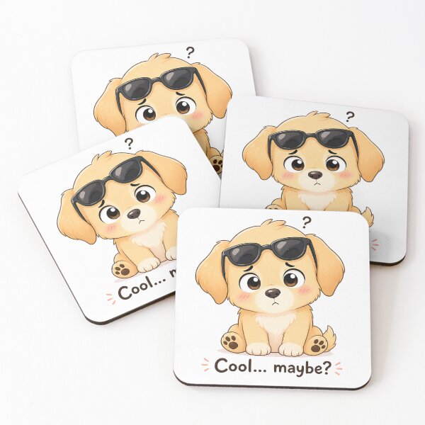 Item preview, Funny Dog Wearing Sunglasses Upside Down Cute Cartoon Design designed and sold by Sadia  Jannat.