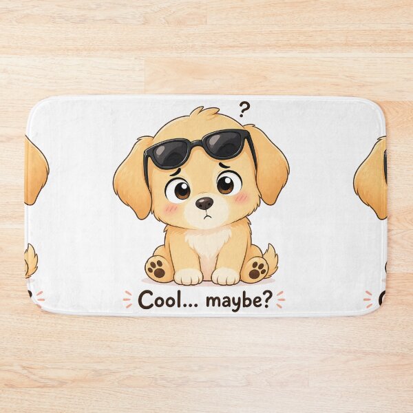 Item preview, Funny Dog Wearing Sunglasses Upside Down Cute Cartoon Design designed and sold by Sadia  Jannat.
