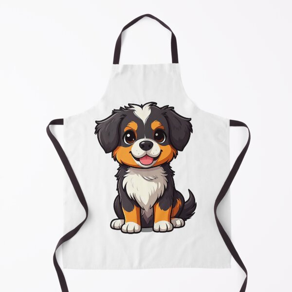 Item preview, Cute Bernese Mountain Dog Puppy Sticker | Kawaii Cartoon Dog | Fluffy Puppy Art designed and sold by PuffyInk.