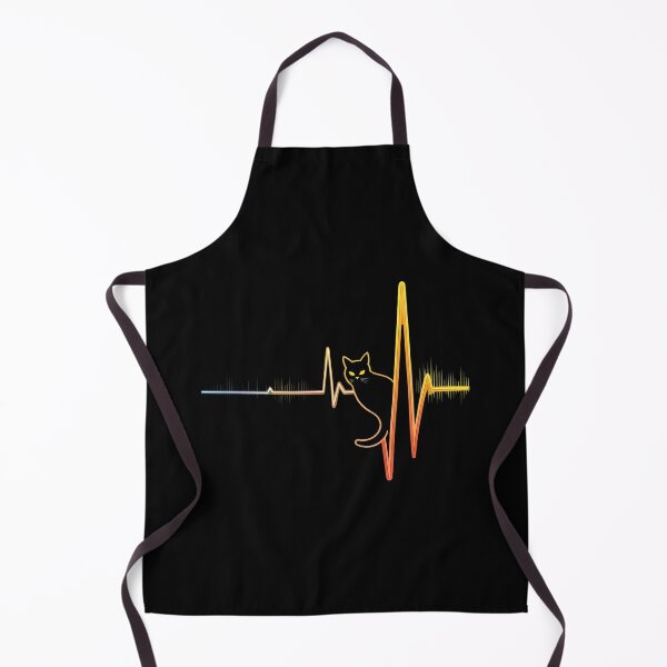 Item preview, Cat EKG Heartbeat Line Gradient T-Shirt designed and sold by OlyvieArt.