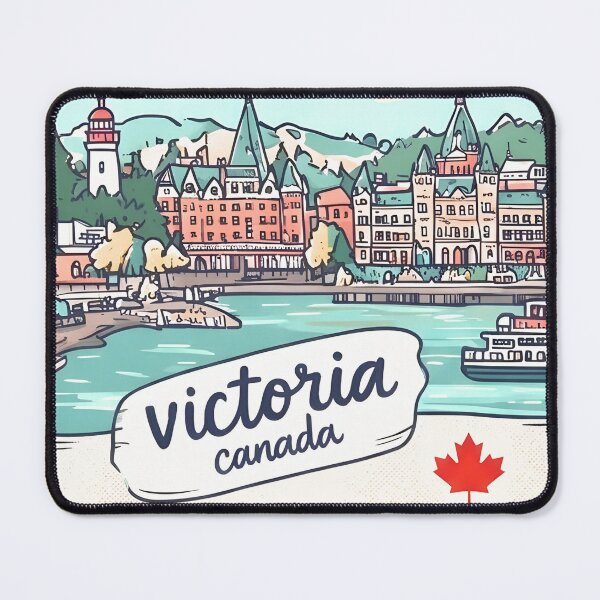 Item preview, Victoria BC Canada Cute Cityscape Artistic Landscape  designed and sold by HowToCanadian.