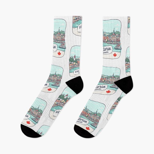 Item preview, Victoria BC Canada Cute Cityscape Artistic Landscape  designed and sold by HowToCanadian.