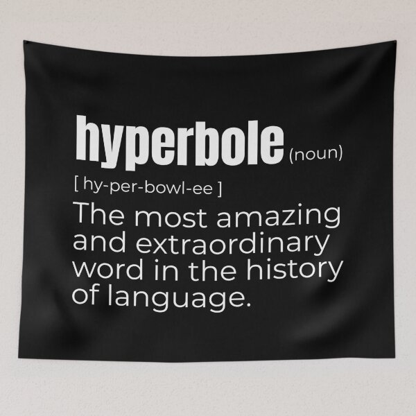 Item preview, Hyperbole Funny Definition English Teacher Writer Grammar Word designed and sold by Dondonmart.