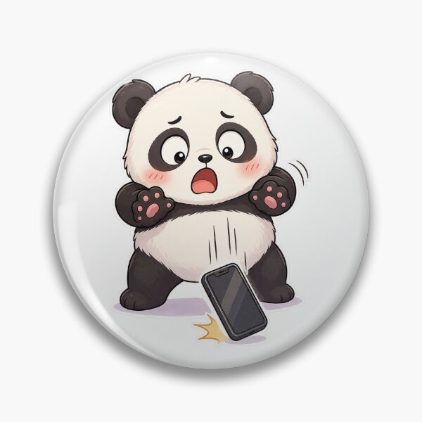Item preview, Oops Panda Dropped My Phone Cute Design designed and sold by Sadia  Jannat.